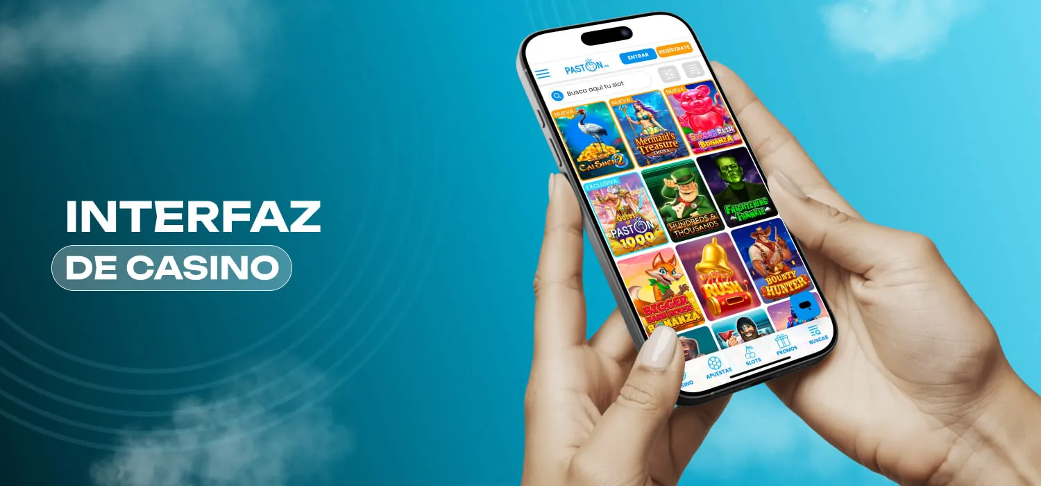 paston casino interface for users