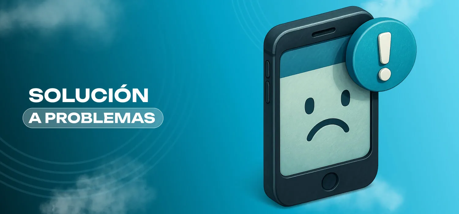 Solución a problemas frecuentes con la aplicación